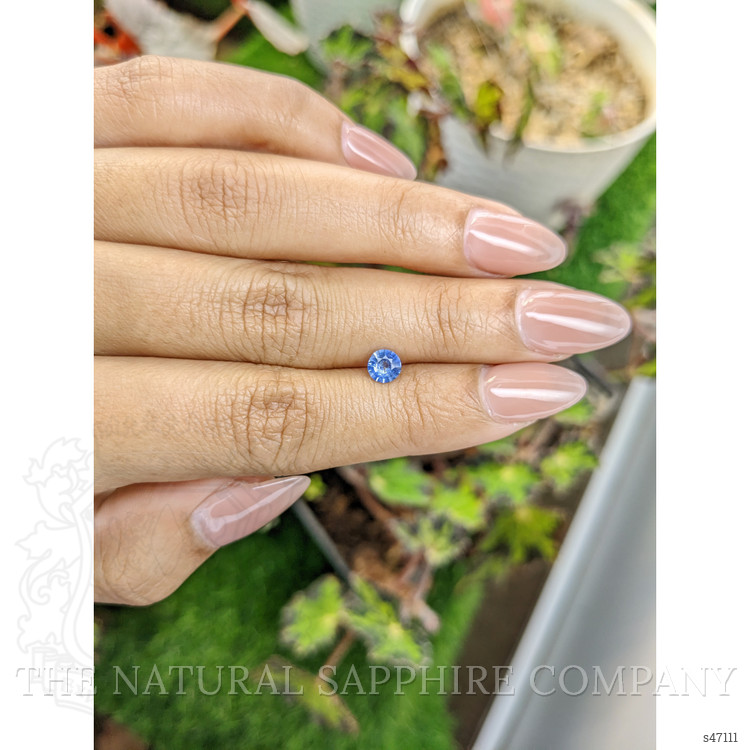 0.49 Ct. Blue Sapphire from Ceylon (Sri Lanka)