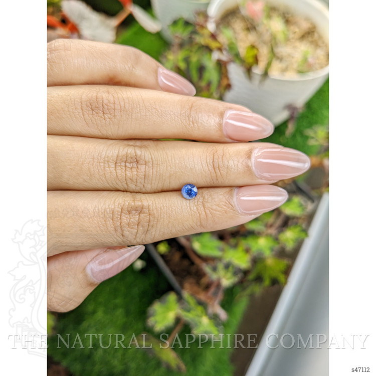 0.56 Ct. Blue Sapphire from Ceylon (Sri Lanka)