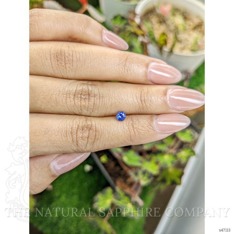 0.35 Ct. Blue Sapphire from Ceylon (Sri Lanka)