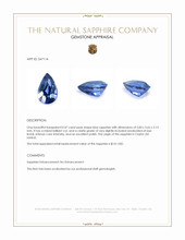 0.47 Ct. Blue Sapphire from Ceylon (Sri Lanka) Appraisal