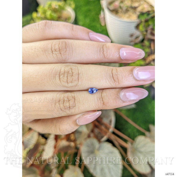0.47 Ct. Blue Sapphire from Ceylon (Sri Lanka)
