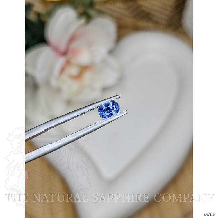 0.49 Ct. Blue Sapphire from Ceylon (Sri Lanka)