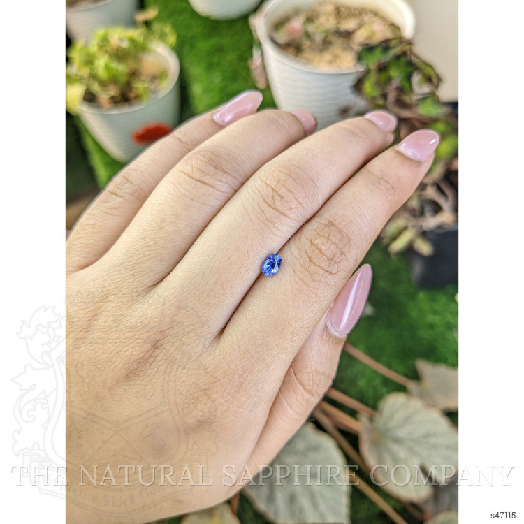 0.49 Ct. Blue Sapphire from Ceylon (Sri Lanka)