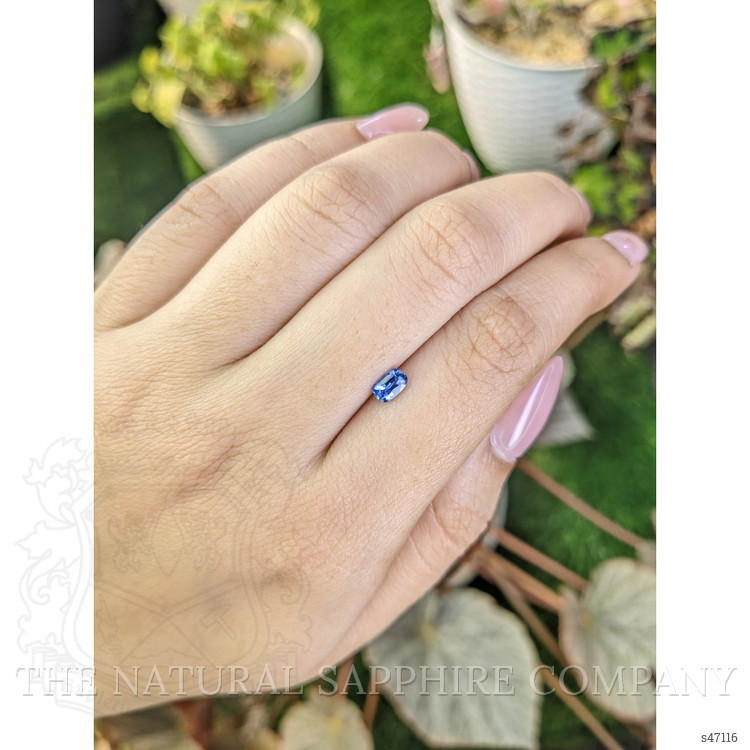 0.45 Ct. Blue Sapphire from Ceylon (Sri Lanka)