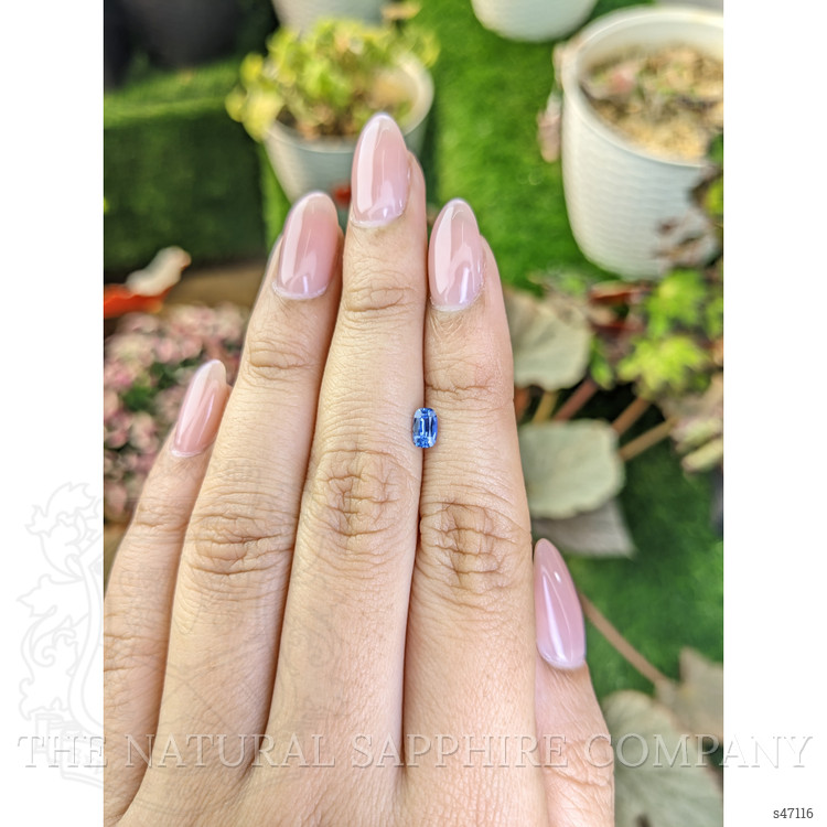 0.45 Ct. Blue Sapphire from Ceylon (Sri Lanka)