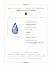 0.34 Ct. Blue Sapphire from Ceylon (Sri Lanka) Scan Report