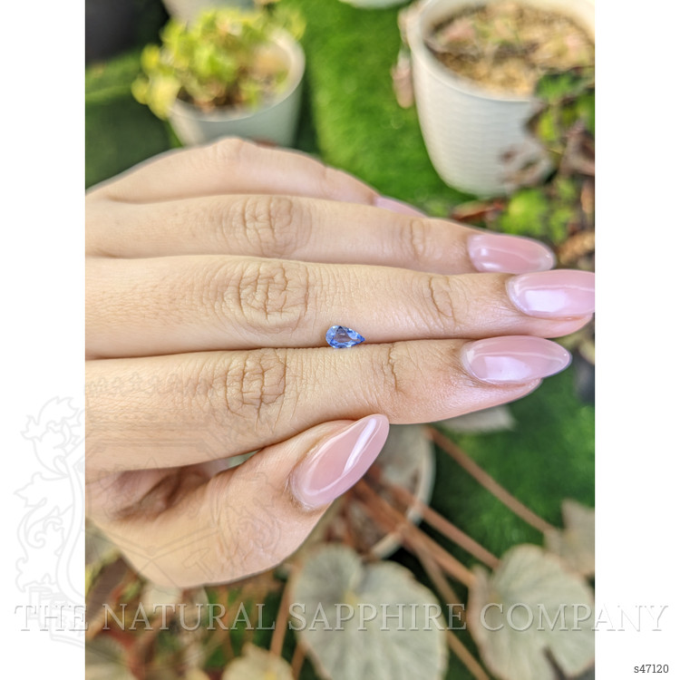 0.34 Ct. Blue Sapphire from Ceylon (Sri Lanka)