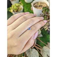 0.34 Ct. Blue Sapphire from Ceylon (Sri Lanka) Life Style