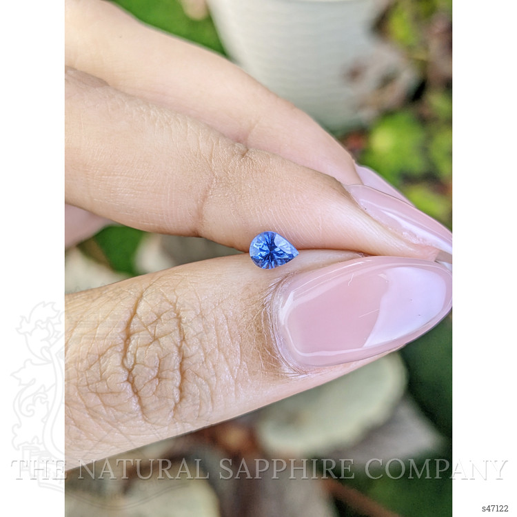 0.42 Ct. Blue Sapphire from Ceylon (Sri Lanka)