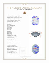 0.26 Ct. Sapphire from Ceylon (Sri Lanka) 3 D Scan Report