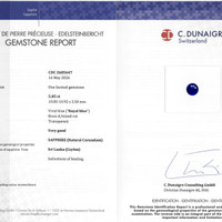5.05 Ct. Blue Sapphire from Ceylon (Sri Lanka) Scan Report