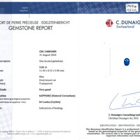 5.02 Ct. Blue Sapphire from Ceylon (Sri Lanka) Scan Report