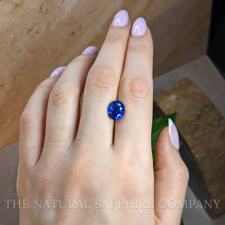 5.01 Ct. Blue Sapphire from Ceylon (Sri Lanka)