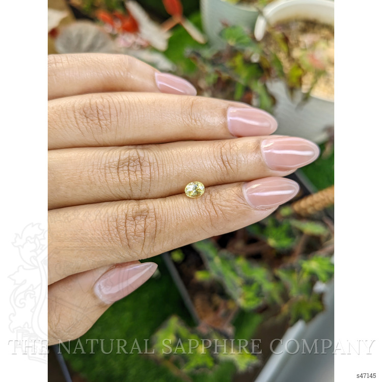 0.88 Ct. Yellow Sapphire from Ceylon (Sri Lanka)