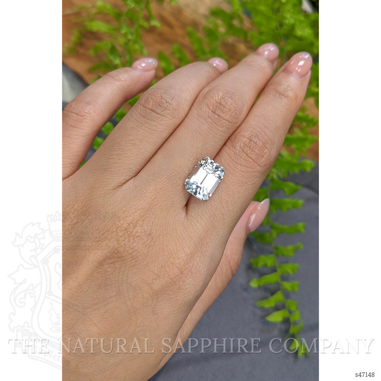 7.02 Ct. White Sapphire from Ceylon (Sri Lanka)
