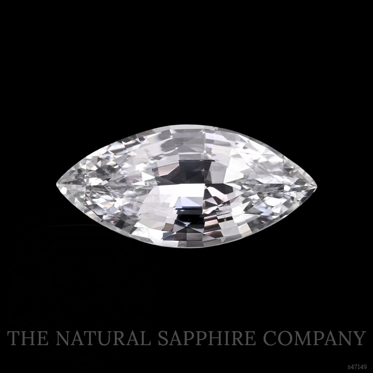 3.90 Ct. White Sapphire from Ceylon (Sri Lanka)