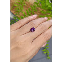 3.05 Ct. Pinkish Purple Sapphire from Ceylon (Sri Lanka) Life Style