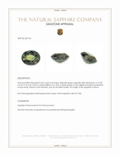 4.06 Ct. Yellowish Green Sapphire from Africa Appraisal
