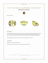1.95 Ct. Bi Color / Parti Sapphire from Madagascar Appraisal