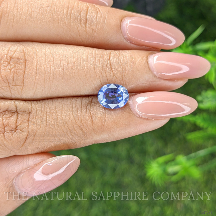 2.02 Ct. Purplish Blue Sapphire from Ceylon (Sri Lanka)