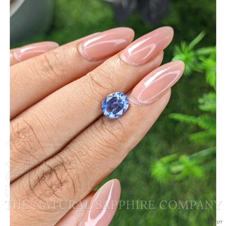 2.02 Ct. Purplish Blue Sapphire from Ceylon (Sri Lanka)