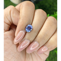 2.02 Ct. Purplish Blue Sapphire from Ceylon (Sri Lanka) Life Style