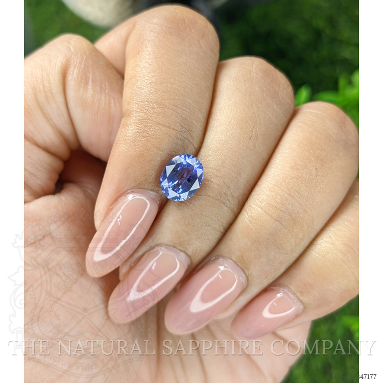 2.02 Ct. Purplish Blue Sapphire from Ceylon (Sri Lanka)