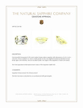 0.98 Ct. Yellow Sapphire from Ceylon (Sri Lanka) Appraisal