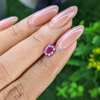 1.06 Ct. Pinkish Purple Sapphire from Ceylon (Sri Lanka) Life Style