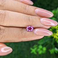 1.06 Ct. Pinkish Purple Sapphire from Ceylon (Sri Lanka) Life Style