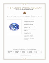 1.33 Ct. Purplish Blue Sapphire from Ceylon (Sri Lanka) Scan Report