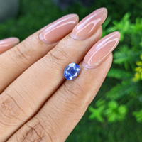 1.33 Ct. Purplish Blue Sapphire from Ceylon (Sri Lanka) Life Style