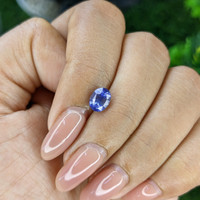 1.33 Ct. Purplish Blue Sapphire from Ceylon (Sri Lanka) Life Style
