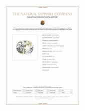 1.07 Ct. Bi Color / Parti Sapphire from Ceylon (Sri Lanka) Scan Report