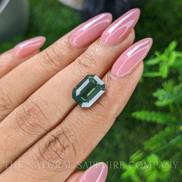 6.51 Ct. Bluish Green Sapphire from India