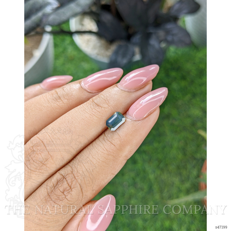 1.11 Ct. Bluish Green Sapphire from Madagascar