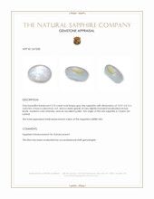5.76 Ct. Grey Star Sapphire from Ceylon (Sri Lanka) Appraisal