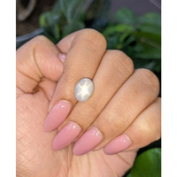 5.76 Ct. Grey Star Sapphire from Ceylon (Sri Lanka) Life Style