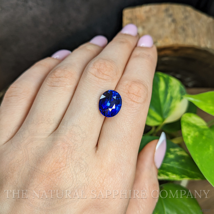 9.07 Ct. Blue Sapphire from Ceylon (Sri Lanka)