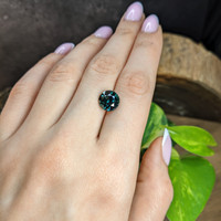 5.01 Ct. Green Sapphire from Madagascar Life Style