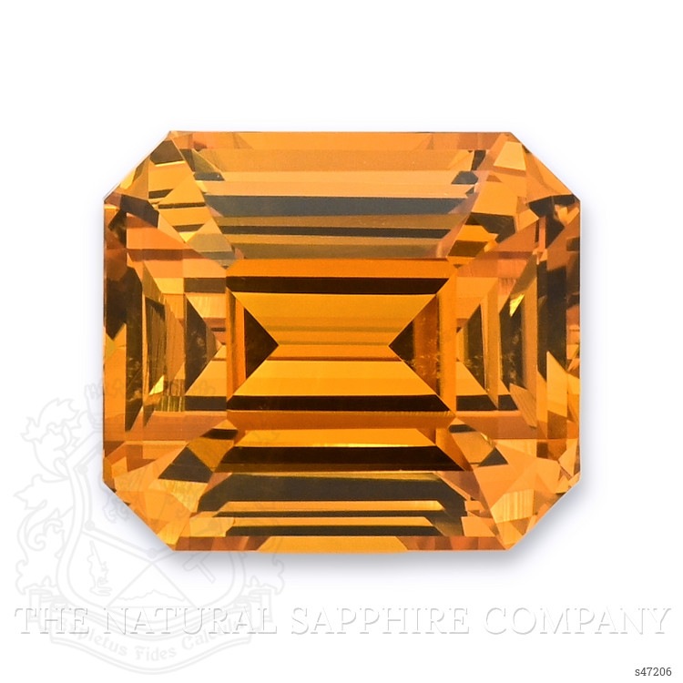 16.55 Ct. Orange Sapphire from Ceylon (Sri Lanka)