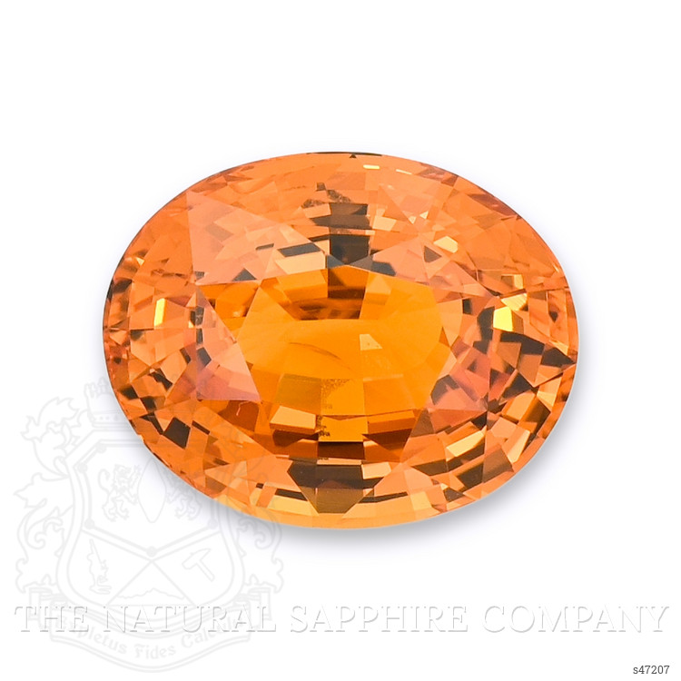 5.58 Ct. Orange Sapphire from Ceylon (Sri Lanka)