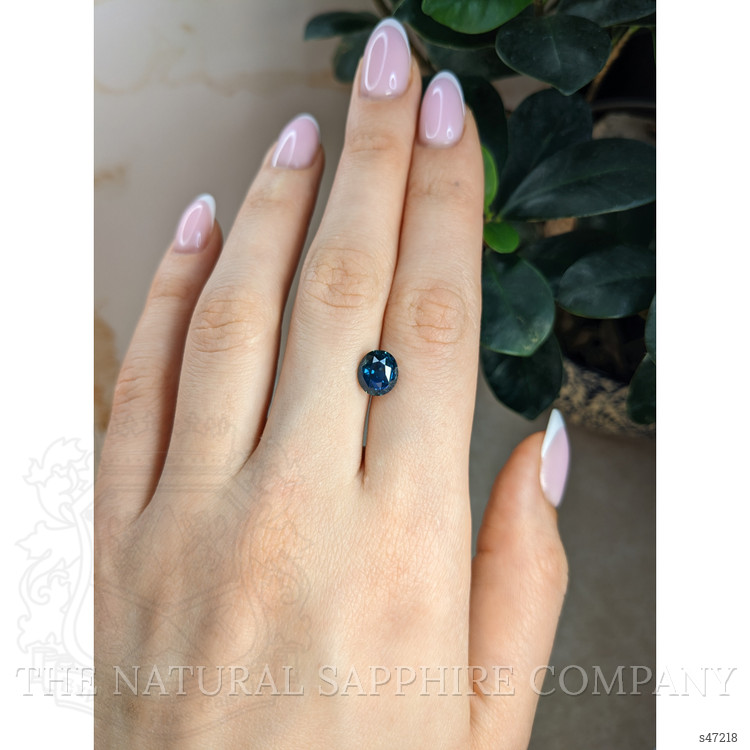 3.33 Ct. Greenish Blue Sapphire from Montana