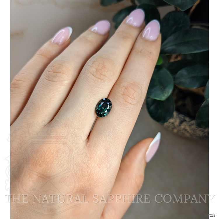 4.02 Ct. Bluish Green Sapphire from Montana