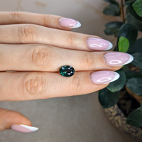 4.02 Ct. Bluish Green Sapphire from Montana Life Style