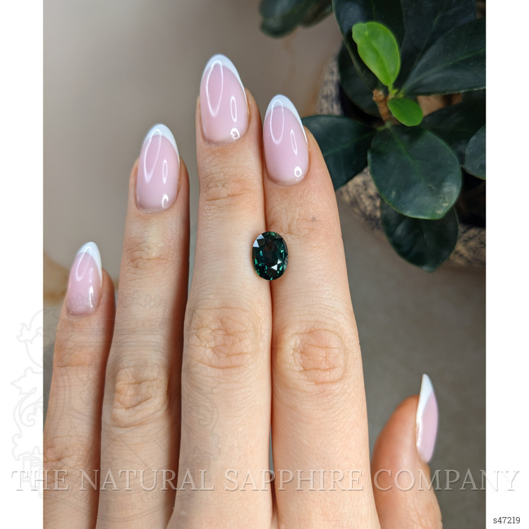 4.02 Ct. Bluish Green Sapphire from Montana