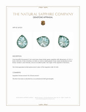 2.44 Ct. Bluish Green Sapphire from Montana Appraisal