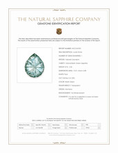 2.44 Ct. Bluish Green Sapphire from Montana Scan Report