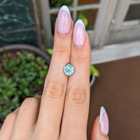 2.44 Ct. Bluish Green Sapphire from Montana Life Style