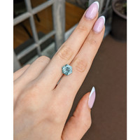 2.56 Ct. Bluish Green Sapphire from Montana Life Style